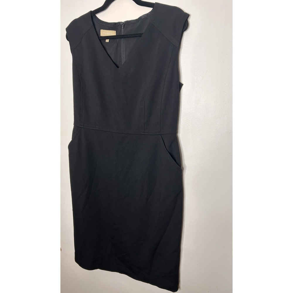 Talbots  Womens Black Pockets Sleeveless Knee Length Casual Office Dress Size 10 - Picture 3 of 10